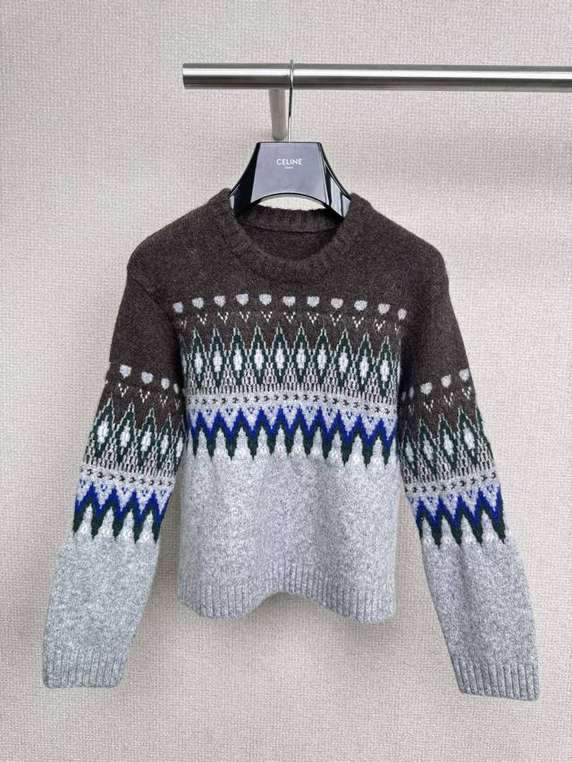 Acne Studios 2025 Autumn/Winter Classic Nordic Retro Fair Isle Casual All-Match