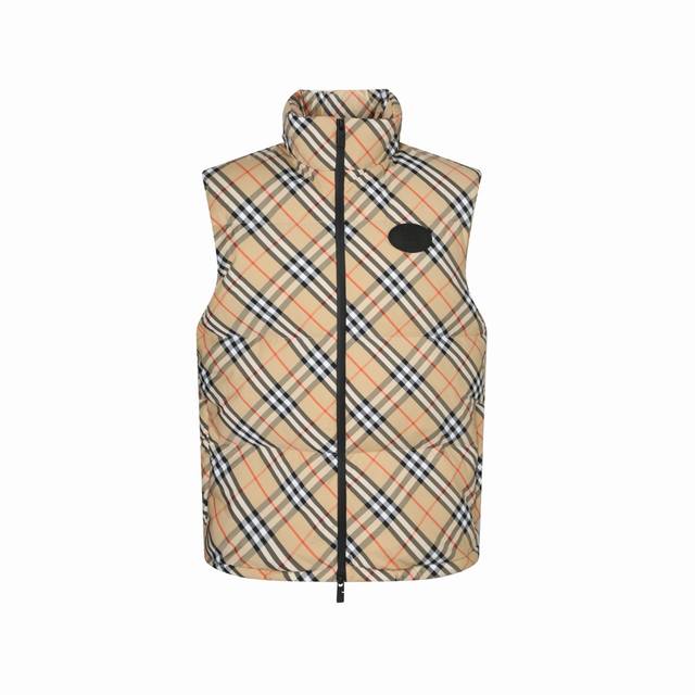 Burberry Check Down Vest: Lightweight and Warm, Stylish on the Go Say goodbye to