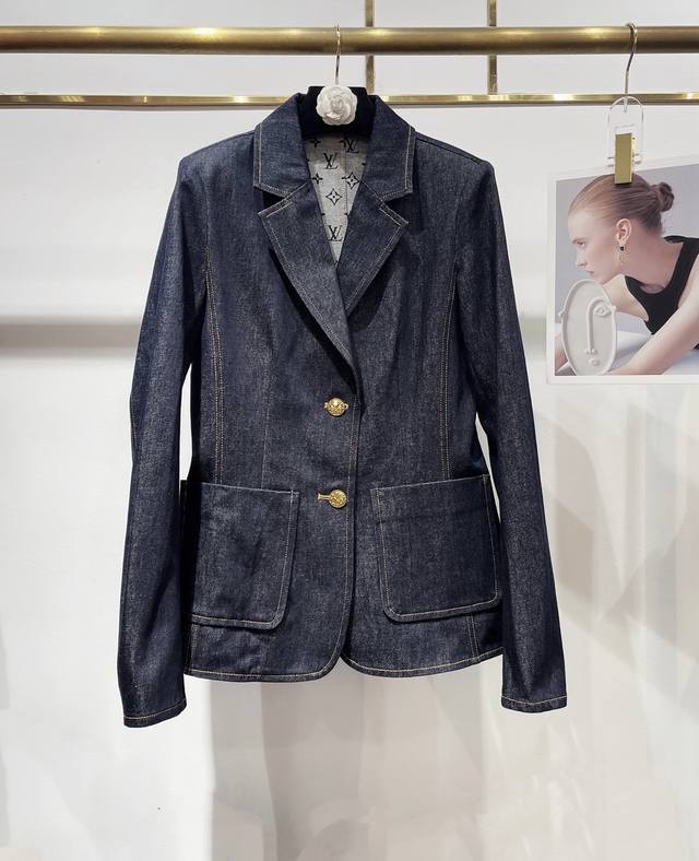 New arrival! Exclusive high-end denim jacket debuts! 25Aw Louis Vuitto*, the sa