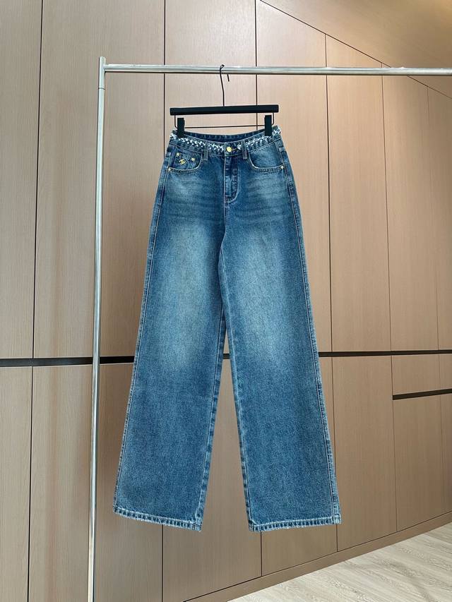 Hot-selling item in stock Designer Original | Goddess-like braided double C jean
