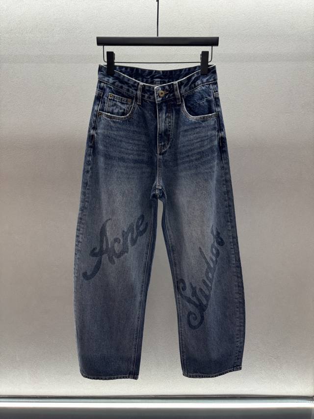 2025 Autumn And Winter ! Acn*, scimitar pants. Soft and comfortable denim cotto