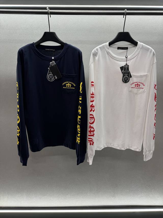 2025 Autumn And Winter ! Chrome Heart, Sanskrit long-sleeved T-shirt, A simple