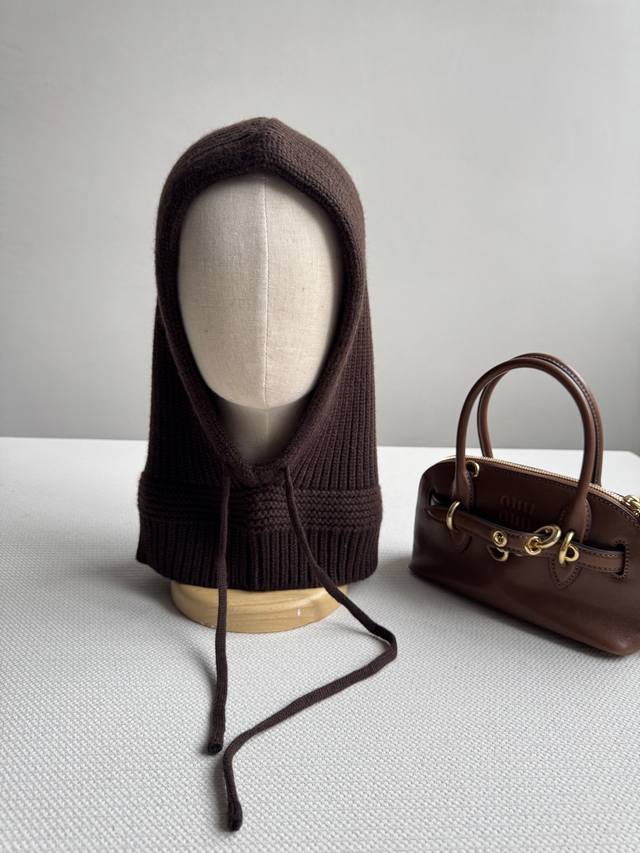 Miumi* New model, autumn and winter warm artifact hooded scarf, you can also unl