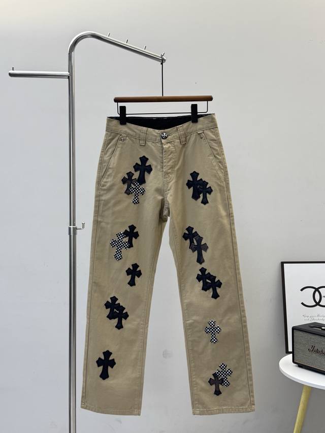 Chrome Hearts Cross Khaki Casual Pants (Ddd) Style Number: G148 (Ddd) Sizes: 28,