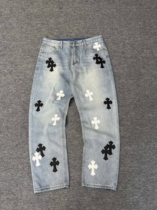 Chrome Hearts Cross Washed Jeans (Ddd) Style Number: G146 (Ddd) Sizes: 28, 30, 3