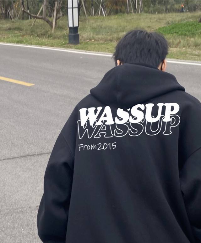 New Hoodie Style Number: L15 Wassup2640 New Basic Style English Letter Print Hoo