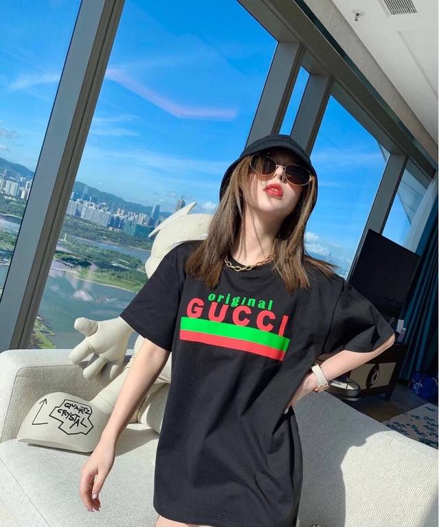 Upgraded Fabric, Style No.: 969 New Gucci Short-Sleeve T-Shirt in Odell Fabric w
