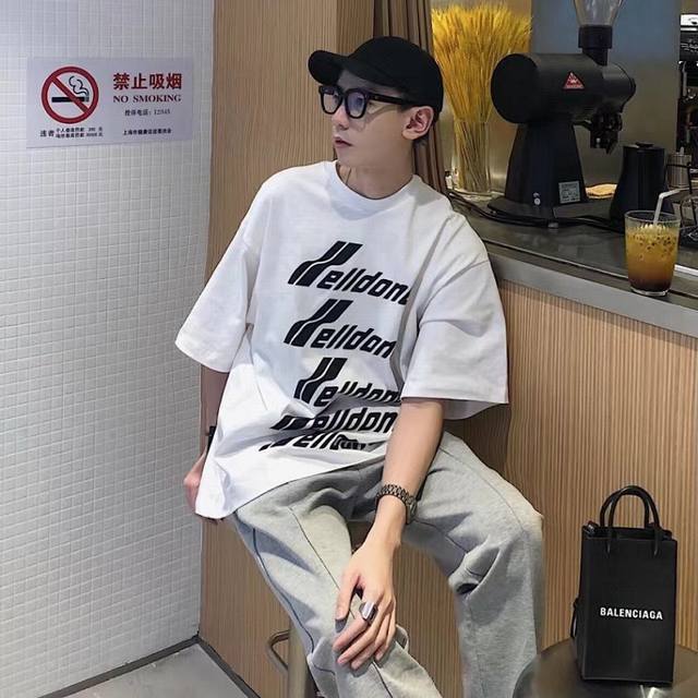 Fabric Upgrade Style No.: 961 We11Done23Ss Couple Fashion T-shirt, loose fit, sl