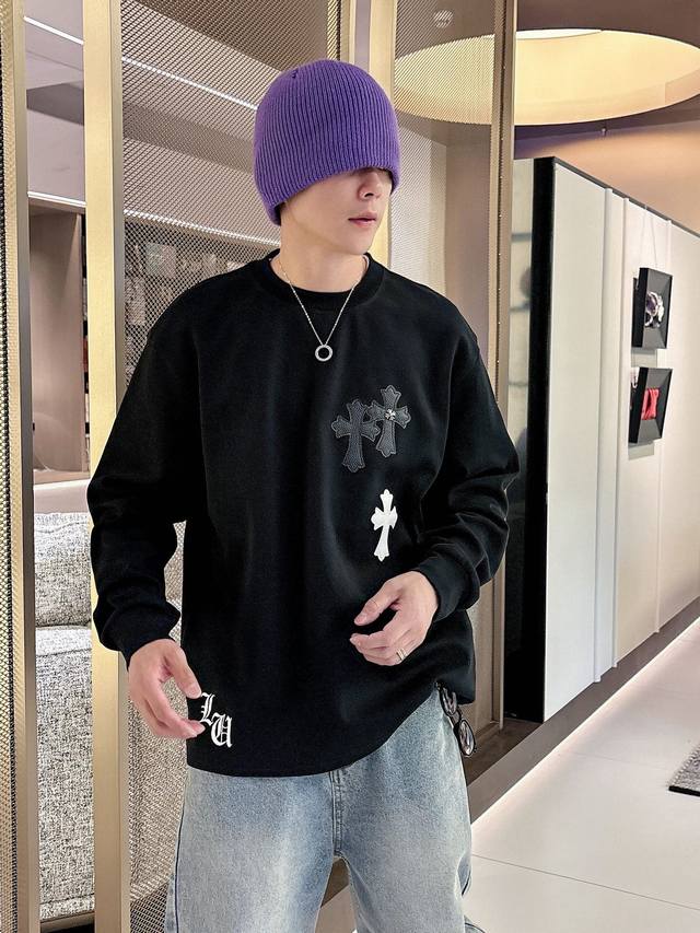 Pants and tops featuring Chrome Hearts Ch Ss new style with cross, horseshoe, an