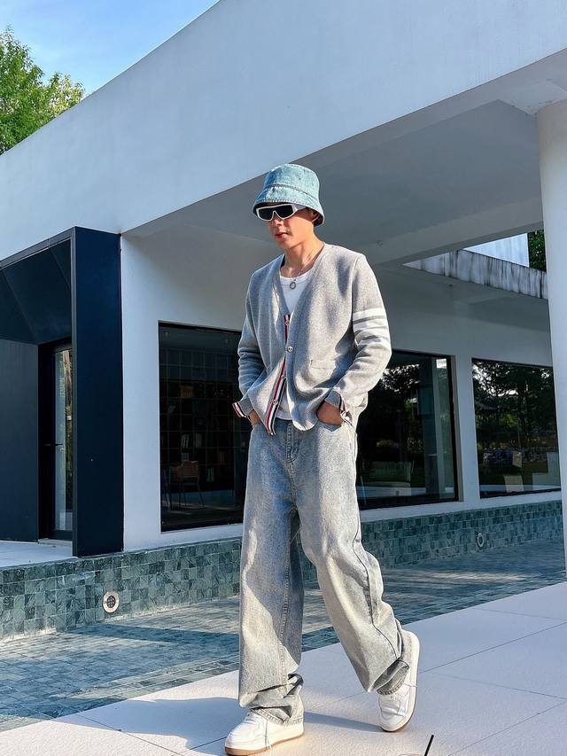 Pants, Jacket Th. Omb, Row*E Tom*Lang New Unisex Knitted Sweater Jacket, this ye