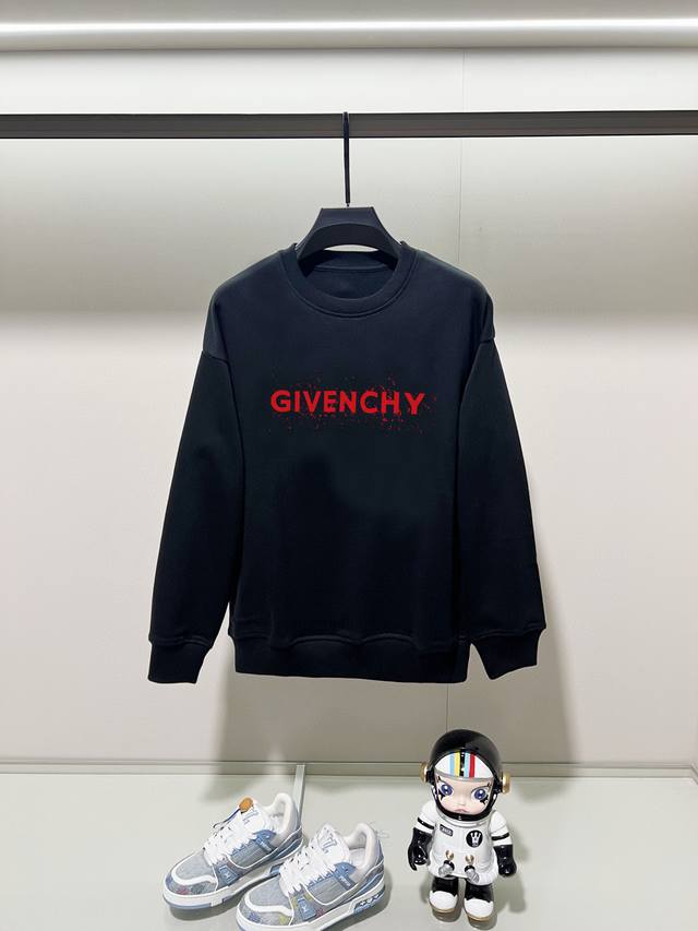 Givenchy, 2025 Autumn/Winter New Crew Neck Long Sleeve Sweatshirt. Features a pr