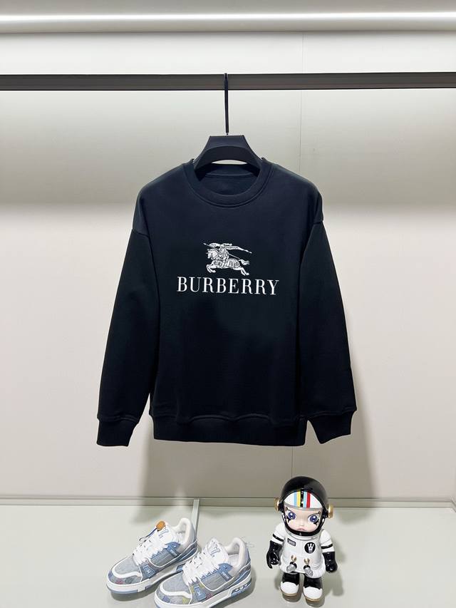 Burberry, 2025 Autumn/Winter New Crew Neck Long Sleeve Sweatshirt. Features a pr