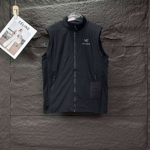 Little Bird 2025 New Letter Print Logo Couple Stand Collar Zipper Vest High Vers