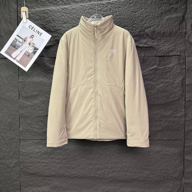 Little Bird 2025 New Solid Color Simple Letter Logo Couple Style Stand Collar Co