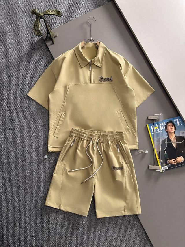 Gucci 2025 New Summer Casual Suit. Exquisite details and a high-end feel. Custom