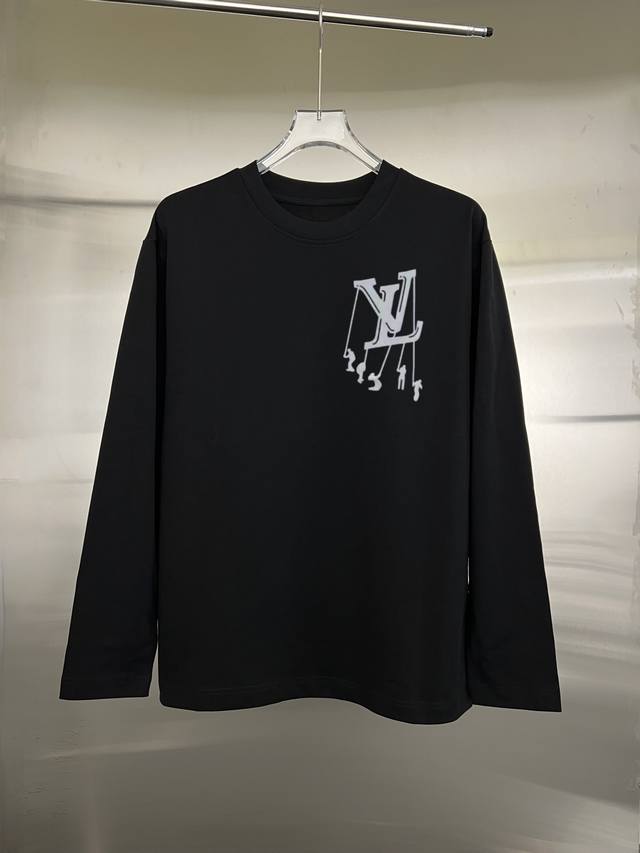 Style: Louis Vuitton Long T-Shirt Fabric: 300g Double Yarn % Cotton Ribbing: 320