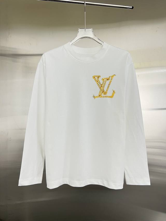 Style: Louis Vuitton Short-Sleeve T-Shirt Fabric: 300g Double Yarn % Cotton Ribb