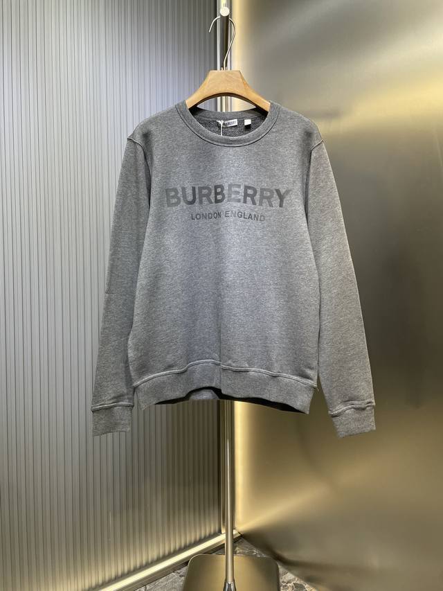 Burberry 25Fw Early Autumn New Crew Neck Sweatshirt, Unisex! Uniquely eye-catchi