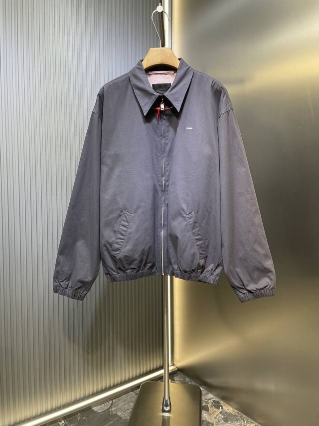 Prada Small Logo Double-Sided Two-Tone Cotton Lapel. This new cotton lapel featu