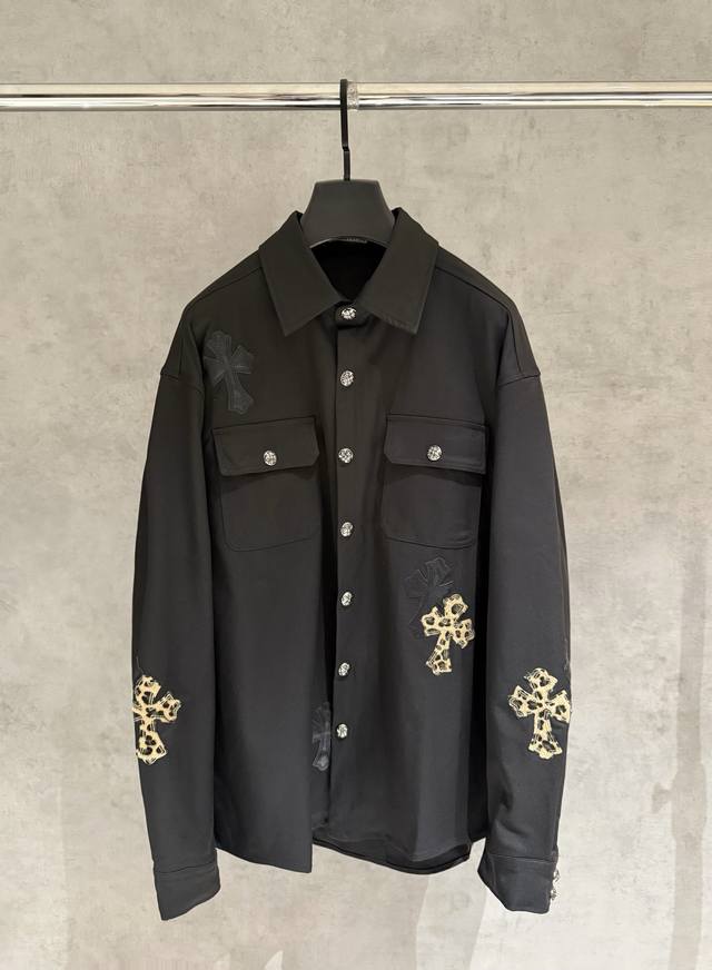 Strictly controlled quality Ch Chrome Hearts leopard print work jacket. The camo