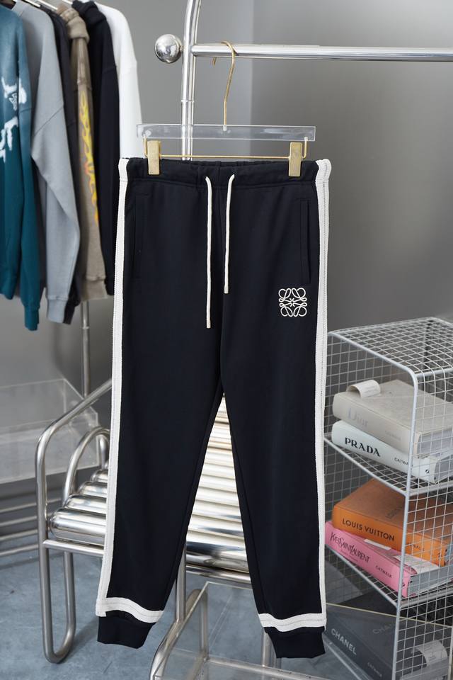 Loewe Lace Ribbon Embroidered Logo Pants - A must-have for casual wear, perfect