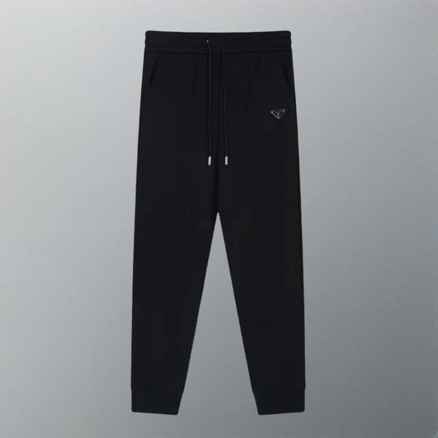 High-quality Prada original custom-made trousers. Made with high-grammage cotton