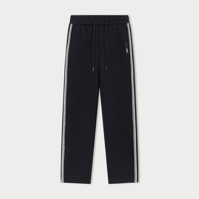 Dior 2025 Fall/Winter New Casual Pants. Features a leather label logo webbing de