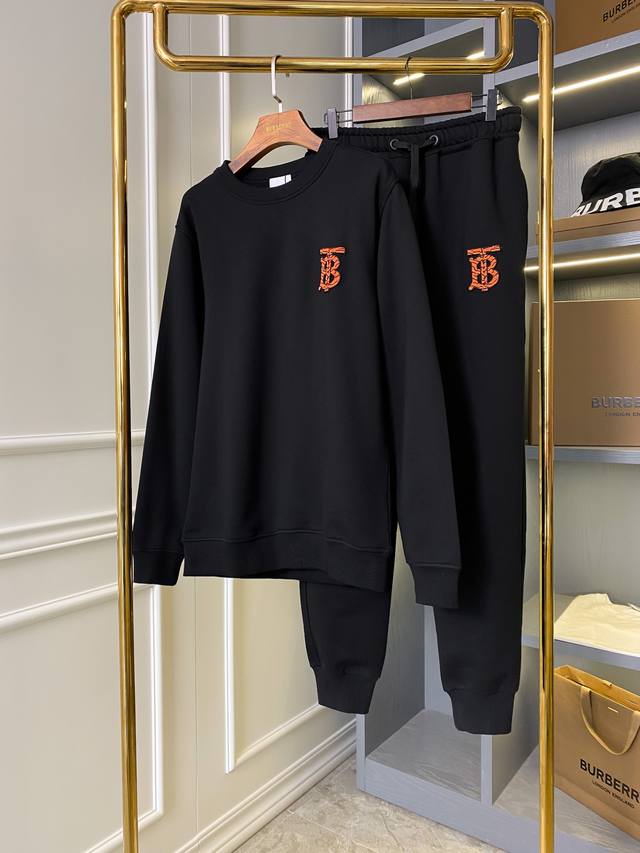 Burberry Tiger Stripe Tb Exclusive Logo Pattern Cotton Loose Fit Sweatshirt. A t