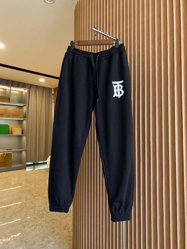 Burberry Tb logo pattern cotton loose-fitting athletic casual pants. A top-selli