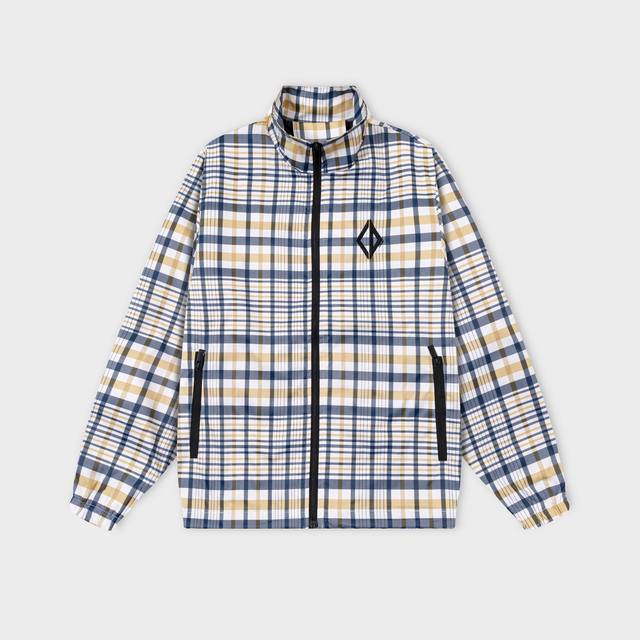 Dior 2025 Fall/Winter New Stand Collar Jacket, all-over plaid pattern with embro