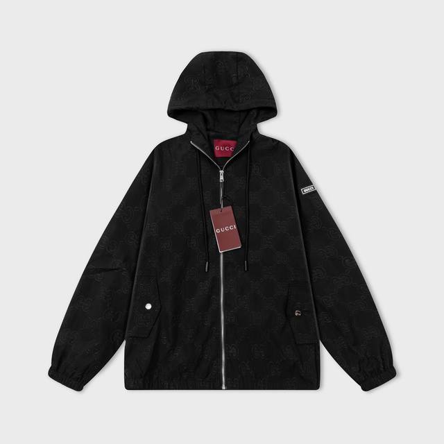 Gucci 2025 Fall/Winter New Hooded Trench Jacket, same as the official website, G