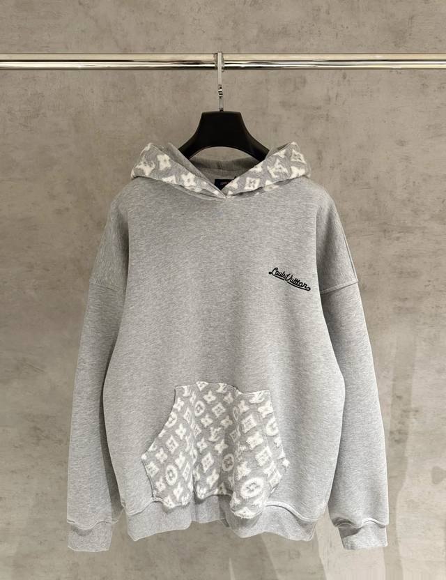 Strictly controlled quality Lv new long-sleeved hooded sweatshirt Fabric is made