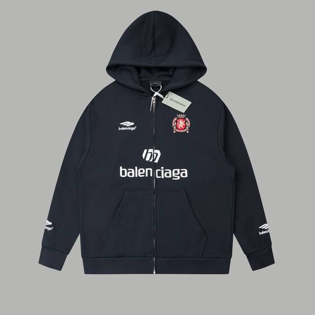 Balenciaga 25Ss25Fw Autumn/Winter Manchester United Embroidered 01 Jacket Zipper