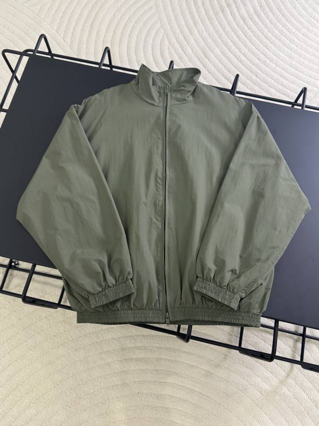 K549# Balenciaga 25Ss Black Tape Dark Green Windbreaker Jacket, Official Website