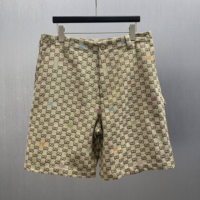 Gu Multicolor Gg Canvas Shorts Size: S-XL The 2025 Early Autumn collection blend