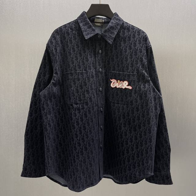 Cd Blue Cotton-Blend Denim Jacket Shirt Size: S-XL This jacket shirt is from the