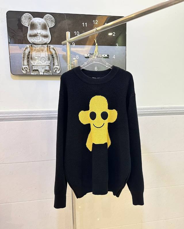 Style No. 231 Burberry Monster Jacquard Crew Neck Sweater. The entire sweater fe