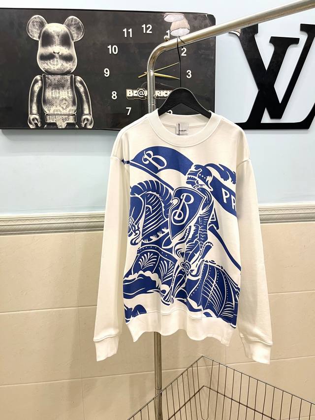 Style No. 249 Burberry - Equestrian Crew Neck Sweatshirt with Horse Print. Made