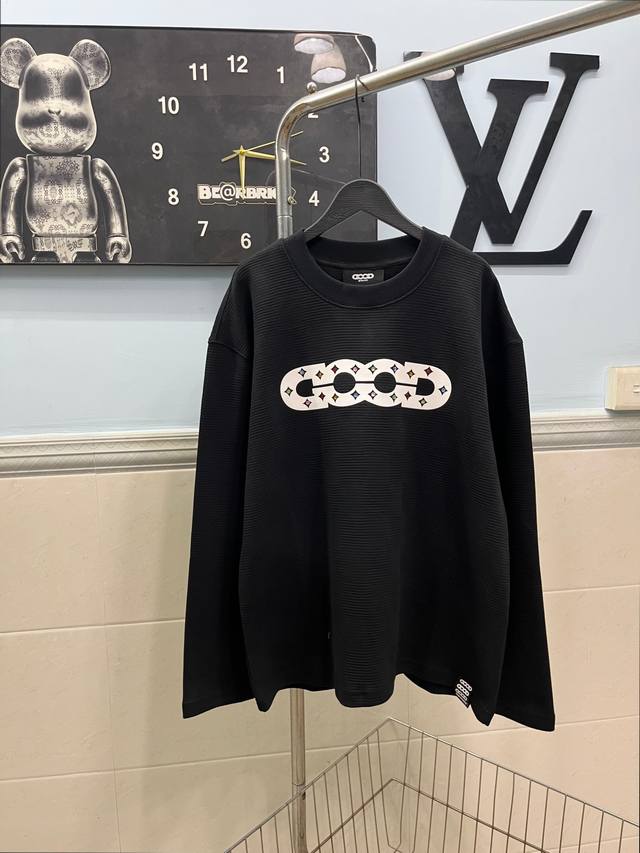 Style No. Goodbrand Good Hot-Film Rhinestone Logo Letter Print Fashion Long-Slee Style No. Goodbrand Good Hot-Film Rhinestone Logo Letter Print Fashion Long-Slee