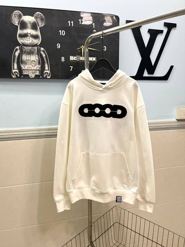 Style No. 226 Good Brand 2025Ss New Towel Embroidered Logo Map Hooded Sweatshirt