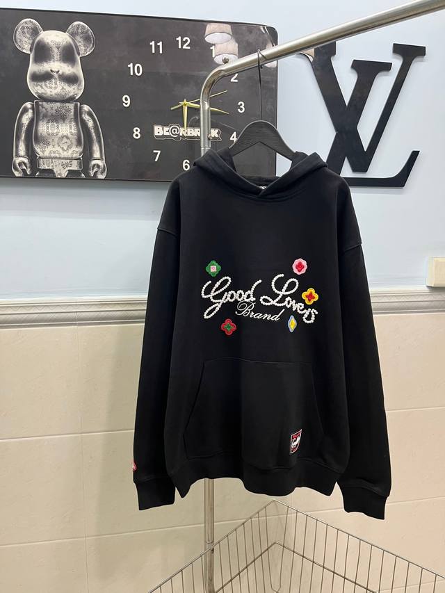 Style No. 223 Good Brand Colorful Four-Leaf Clover Hooded Sweatshirt. Features e