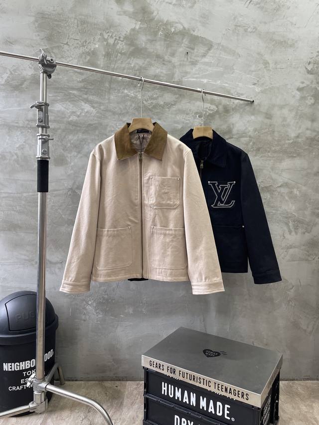 Style No. #S576 Louis Vuitton 25Ss Pocket Hollow-out Embroidered Canvas Jacket (