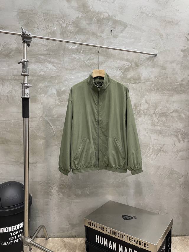 Style No. #S572 Balenciaga 25Ss Black Tape Dark Green Windbreaker Jacket, Offici