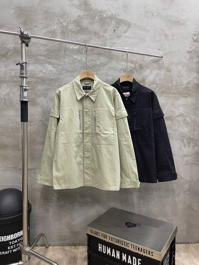 Style No. #S570 Balenciaga 25Ss Single-breasted work shirt jacket, same style as
