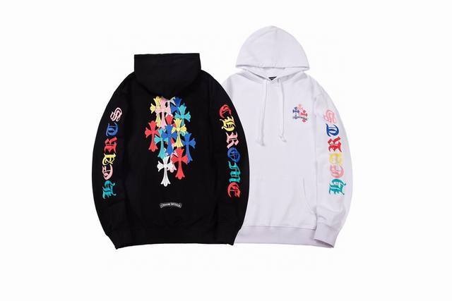 Y12 Chrome Hearts hooded sweatshirt/zip-up jacket, unisex. Made of 420g terry co