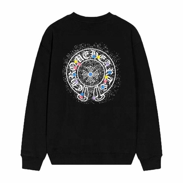Style No. D46 Chrome Hearts Print Crew Neck Terry Sweatshirt, upgraded fabric, e