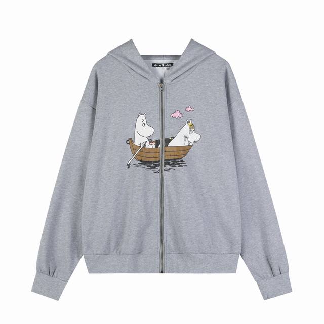 Ac34 Acne Studio 25Fw Collaboration Cartoon Print Hoodie Jacket Ddd