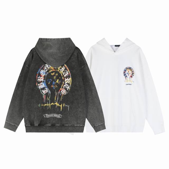 Style Number Tq54 Chrome Hearts Sanskrit Heavy Wash Print Hooded Sweatshirt (Ddd