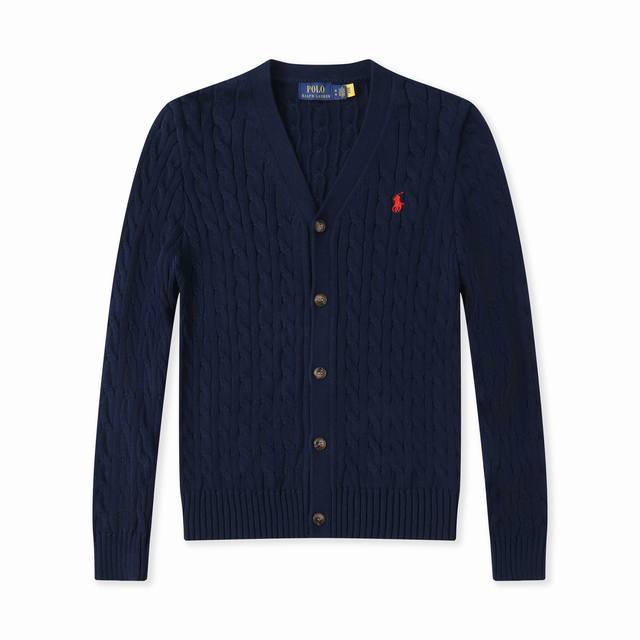 Men's Item No.: 6020 Ralph Lauren Polo Men's Cotton Cardigan Sweater Sizes: S-XL