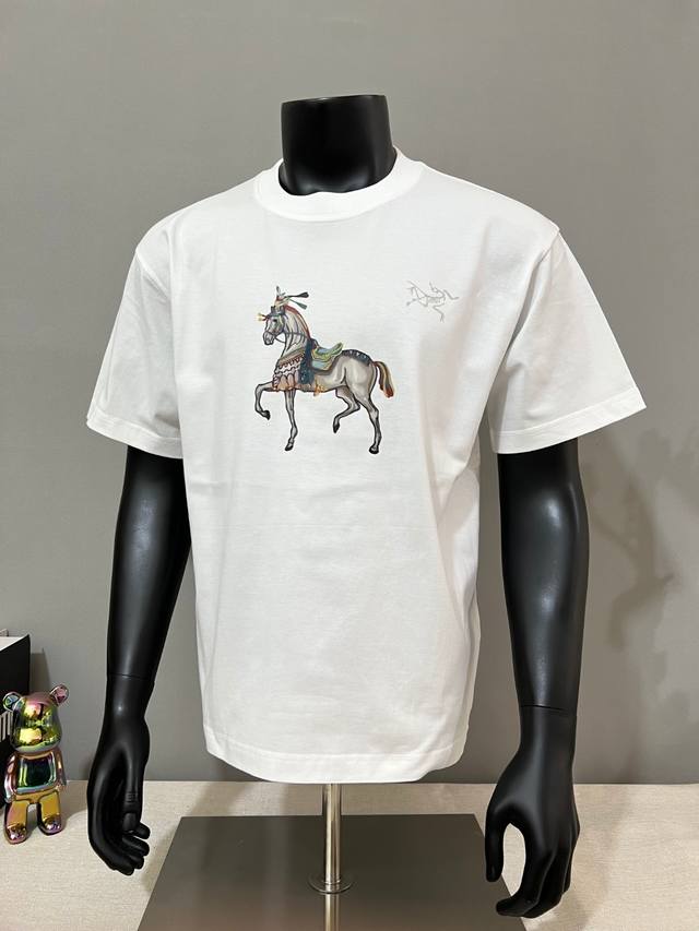Arc'teryx New Arrival: Kragg Silk Road Pony Brand Logo Print Crew Neck - Officia